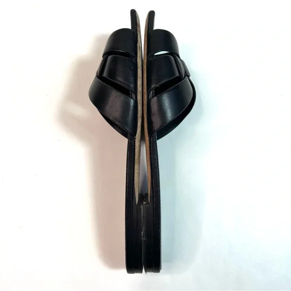 SAINT LAURENT Tribute Woven Leather Sandal Slides Black Size EU 38 - US 8 - Picture 12 of 15